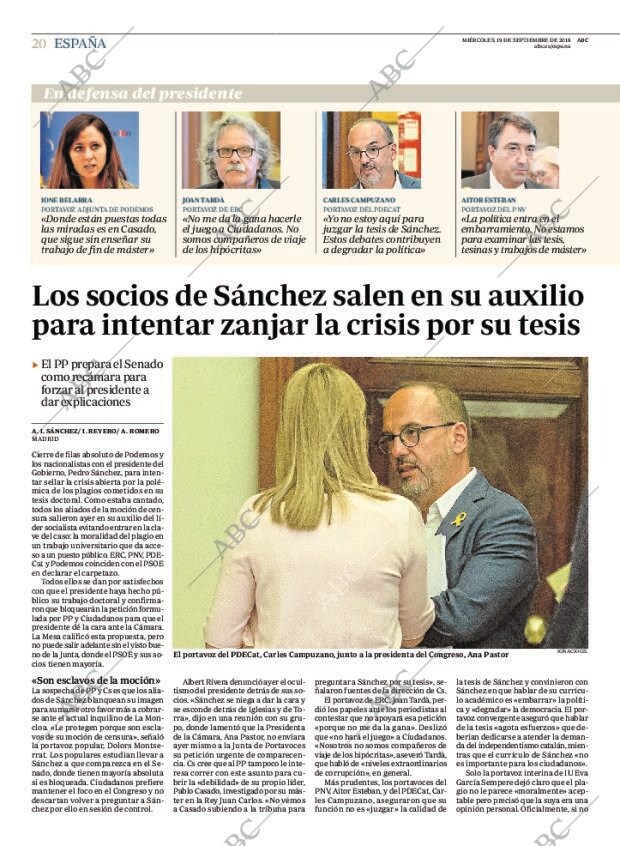 ABC MADRID 19-09-2018 página 20