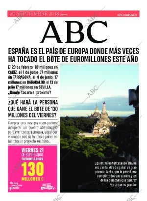 ABC CORDOBA 20-09-2018 página 1