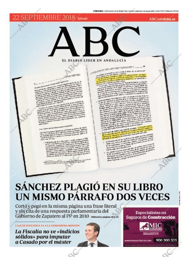 ABC CORDOBA 22-09-2018 página 1