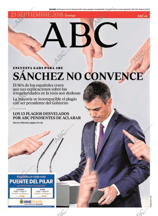 ABC MADRID 23-09-2018 página 1