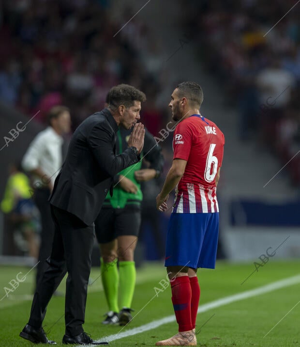 Partido de la Liga jornada 6ª, disputado en el Wanda Metropolitano, entre el...