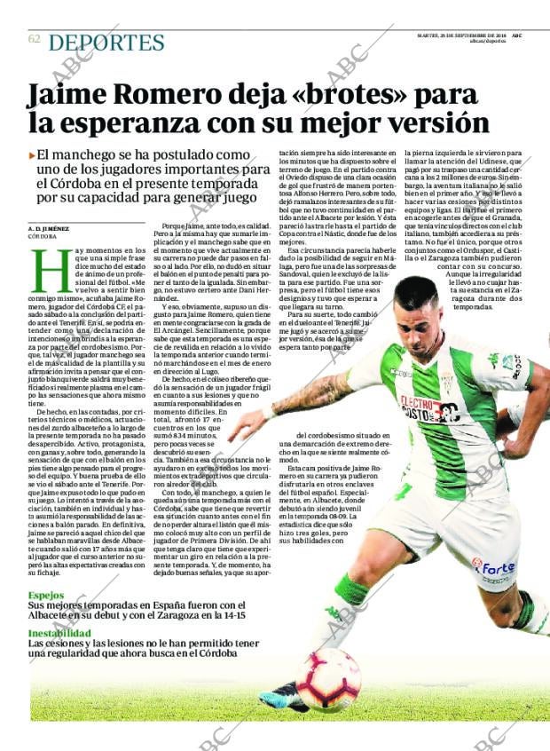 ABC CORDOBA 25-09-2018 página 62