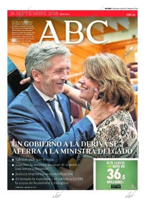 ABC MADRID 26-09-2018 página 1