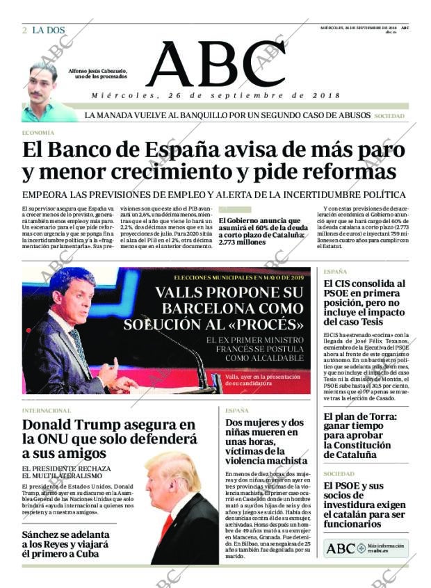 ABC MADRID 26-09-2018 página 2