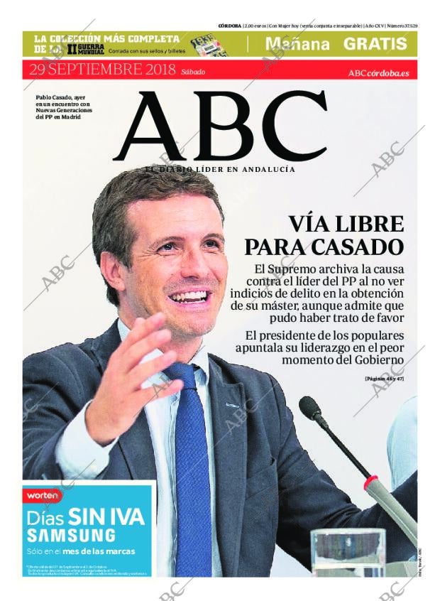 ABC CORDOBA 29-09-2018 página 1