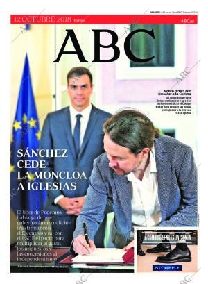 ABC MADRID 12-10-2018 página 1