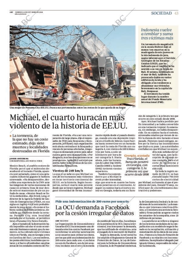 ABC MADRID 12-10-2018 página 43