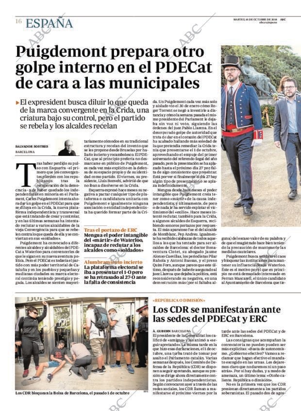 ABC MADRID 16-10-2018 página 16