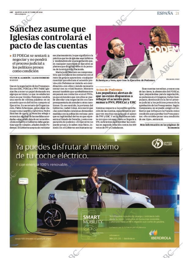 ABC MADRID 16-10-2018 página 21