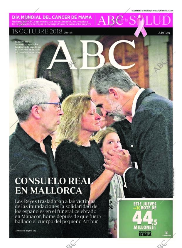 ABC MADRID 18-10-2018 página 1