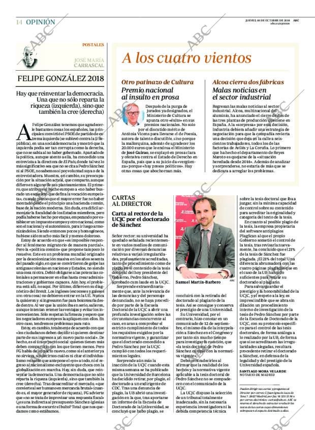 ABC MADRID 18-10-2018 página 14