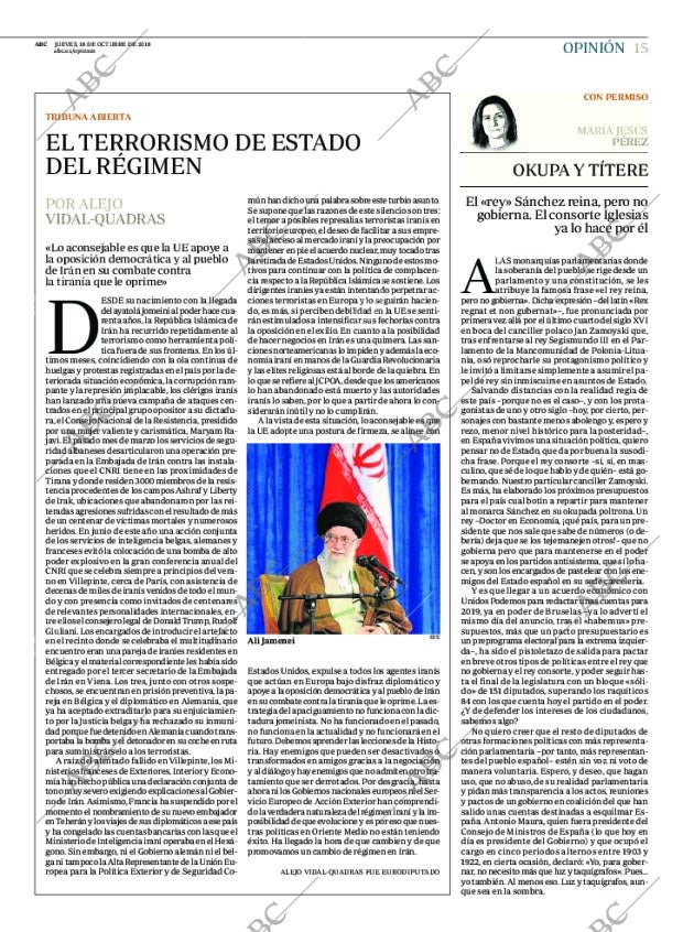 ABC MADRID 18-10-2018 página 15