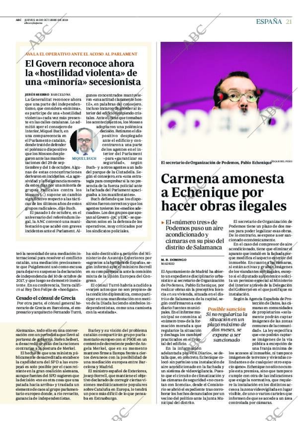ABC MADRID 18-10-2018 página 21