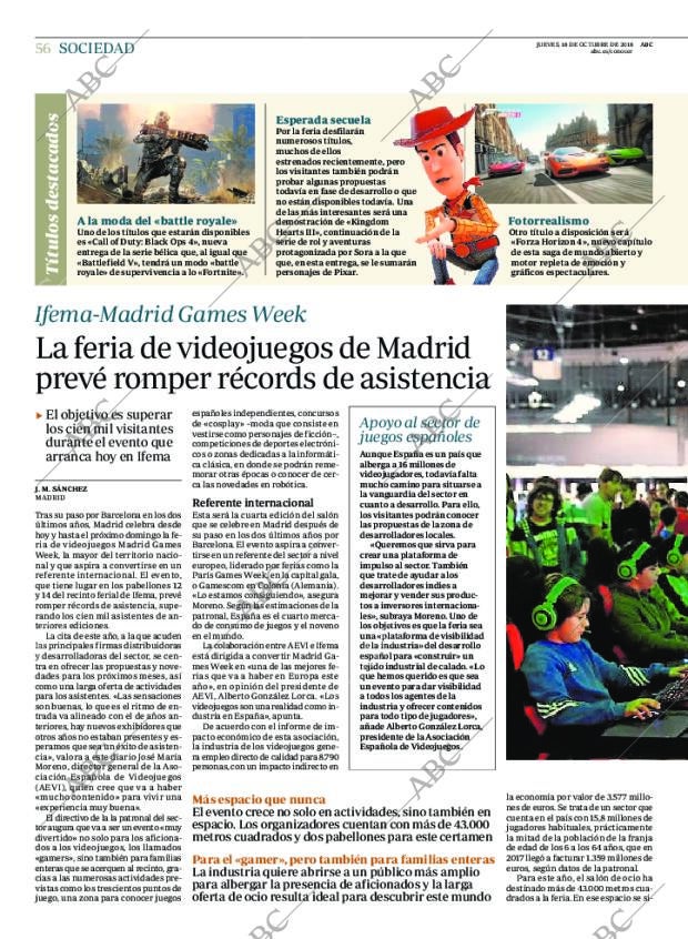 ABC MADRID 18-10-2018 página 56
