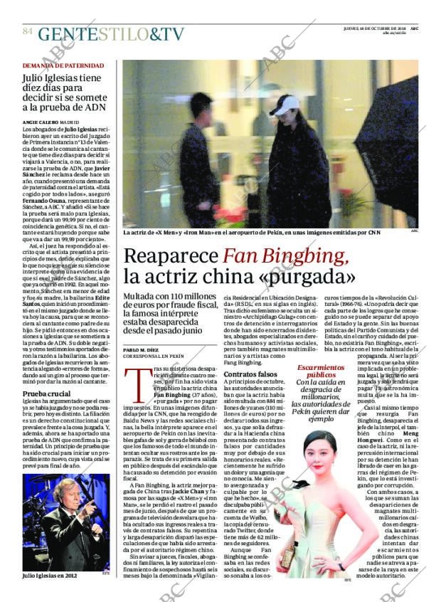 ABC MADRID 18-10-2018 página 84