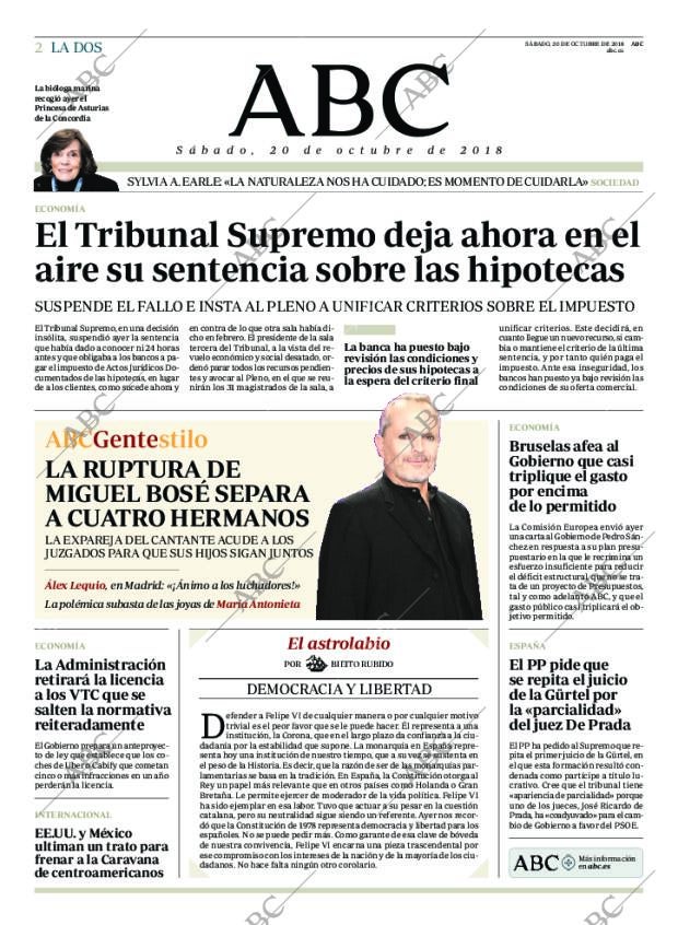 ABC MADRID 20-10-2018 página 2