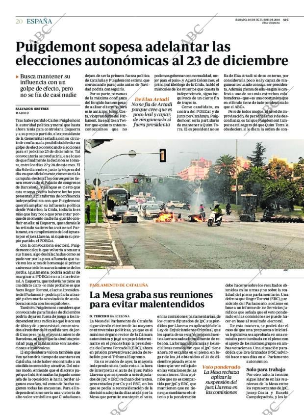 ABC MADRID 20-10-2018 página 20