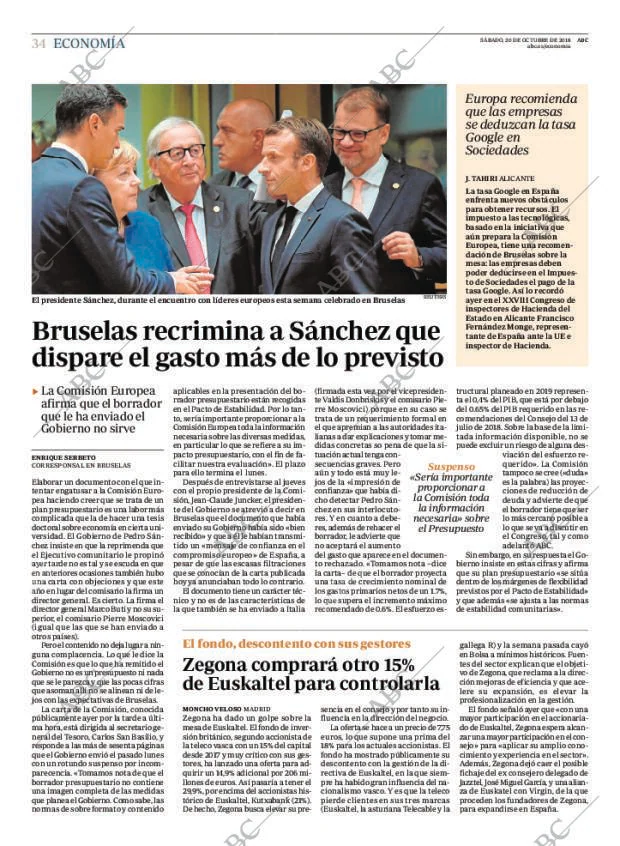 ABC MADRID 20-10-2018 página 34