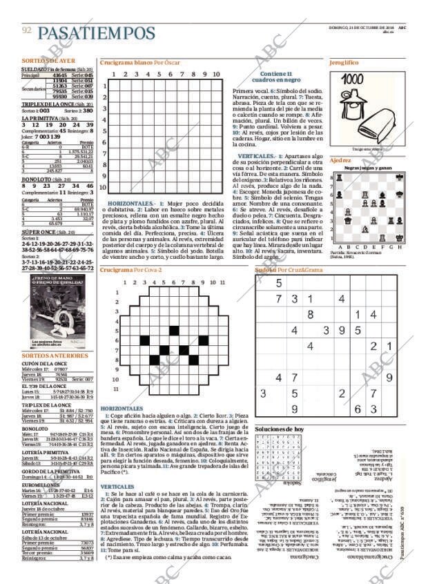 ABC MADRID 21-10-2018 página 92