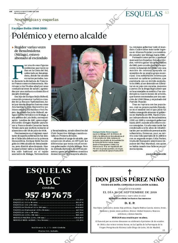 ABC CORDOBA 22-10-2018 página 63