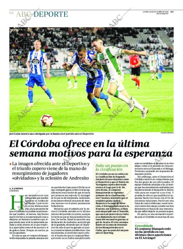 ABC CORDOBA 22-10-2018 página 64