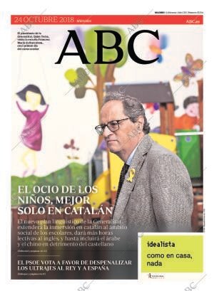 ABC MADRID 24-10-2018 página 1