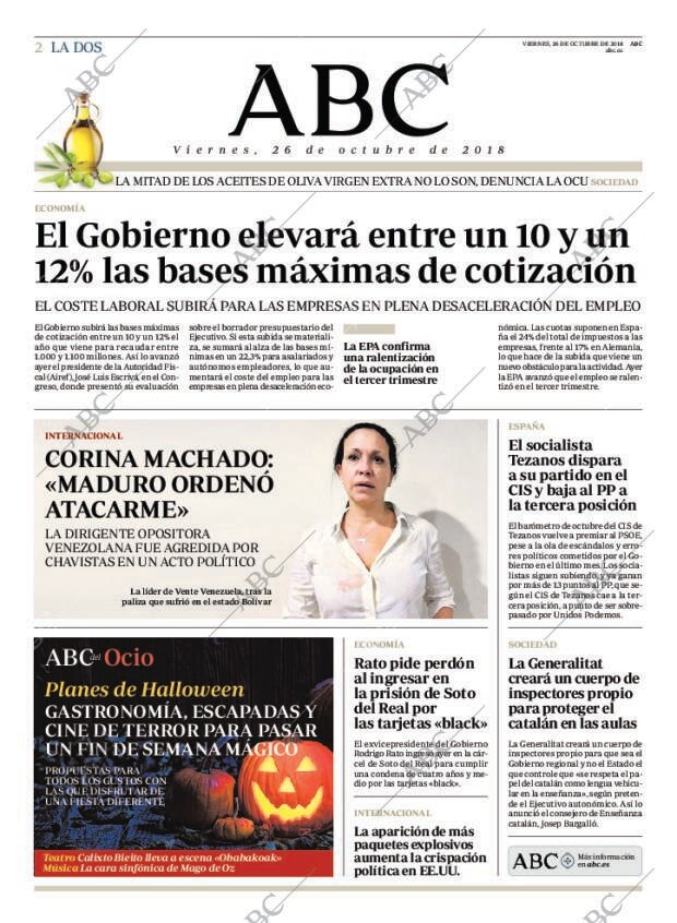 ABC MADRID 26-10-2018 página 2