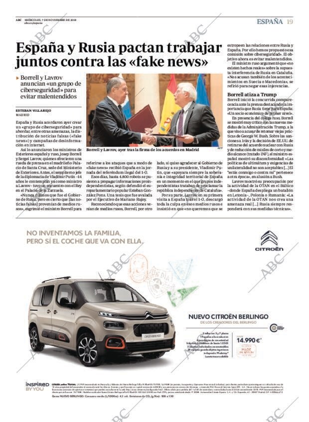 ABC MADRID 07-11-2018 página 19