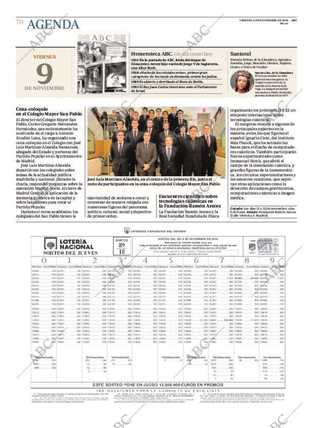 ABC MADRID 09-11-2018 página 70