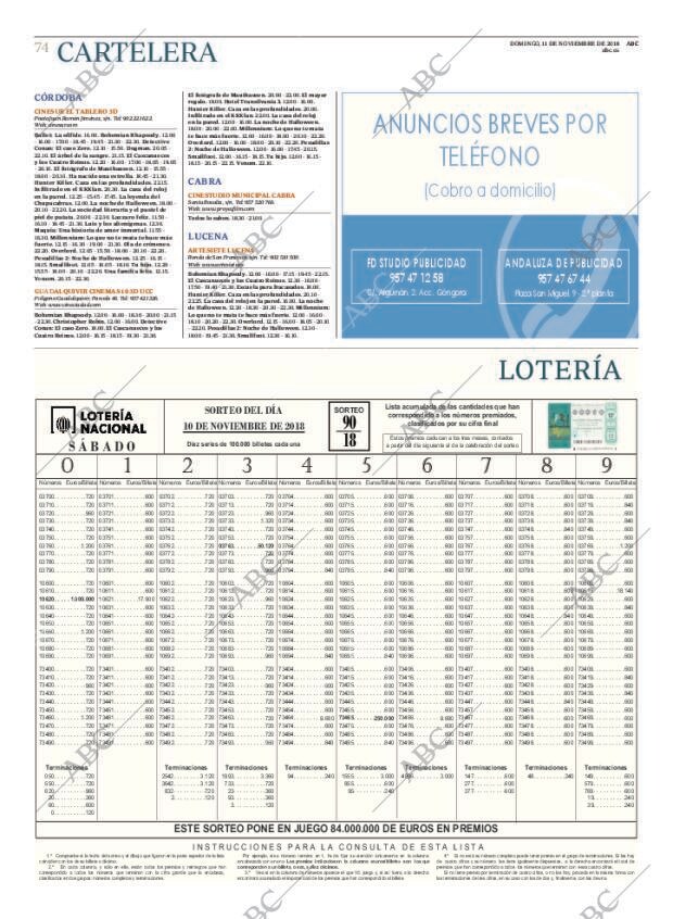 ABC CORDOBA 11-11-2018 página 74