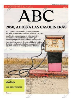 ABC MADRID 14-11-2018 página 1