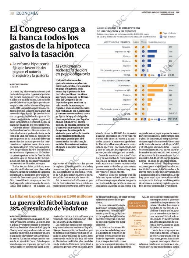 ABC MADRID 14-11-2018 página 38