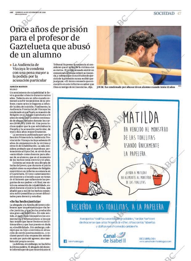 ABC MADRID 16-11-2018 página 47