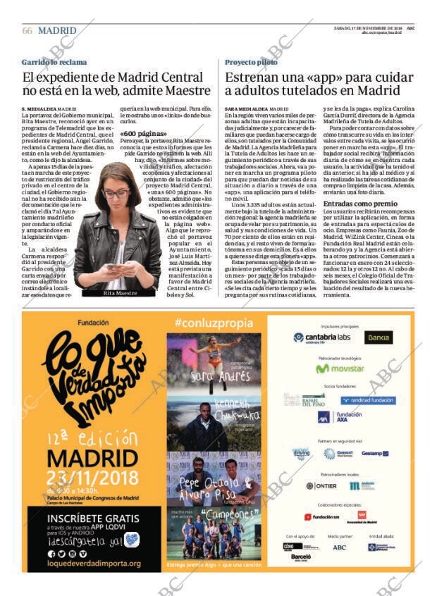 ABC MADRID 17-11-2018 página 66