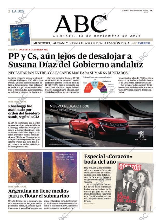 ABC MADRID 18-11-2018 página 2