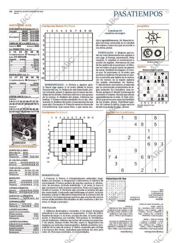 ABC MADRID 18-11-2018 página 77