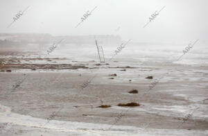 Lluvia y viento en Valencia