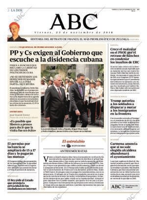 ABC MADRID 23-11-2018 página 2