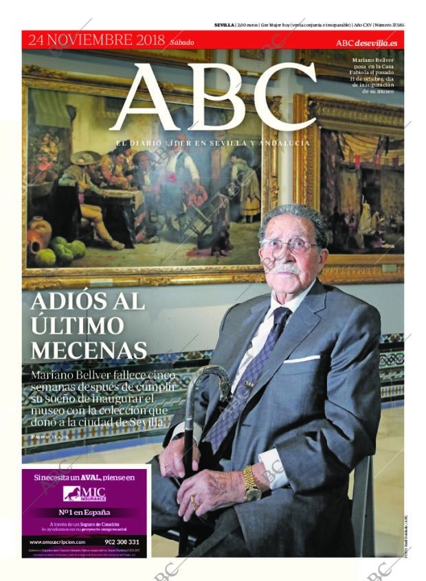 ABC SEVILLA 24-11-2018 página 1