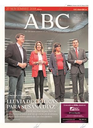 ABC SEVILLA 27-11-2018 página 1