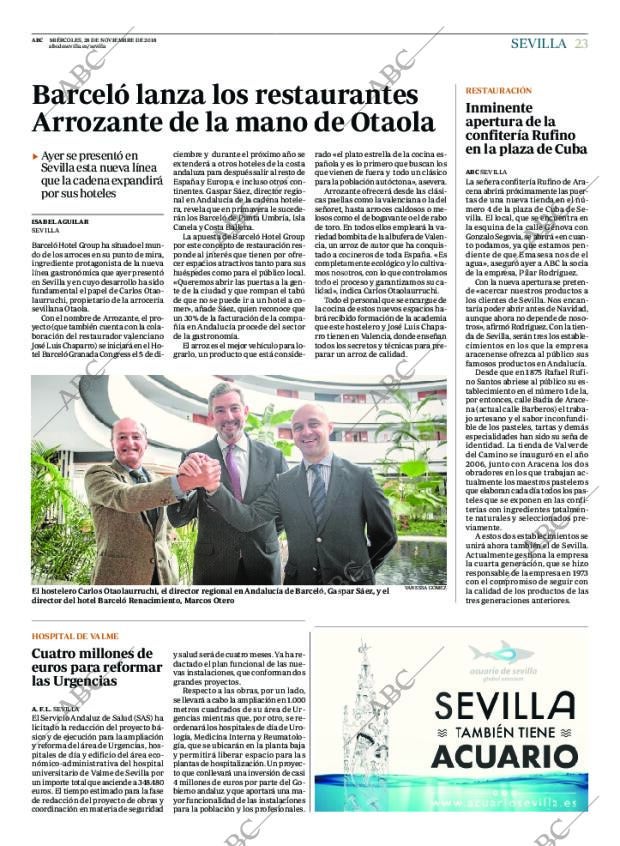 ABC SEVILLA 28-11-2018 página 23