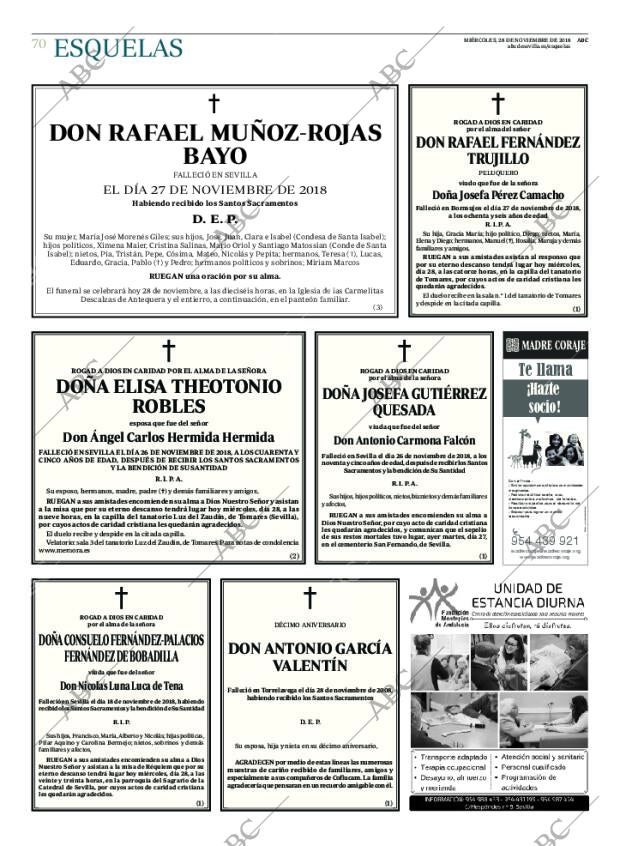 ABC SEVILLA 28-11-2018 página 70