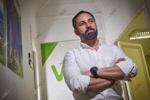 Entrevista a Santiago Abascal, presidente de VOX en la sede de partido