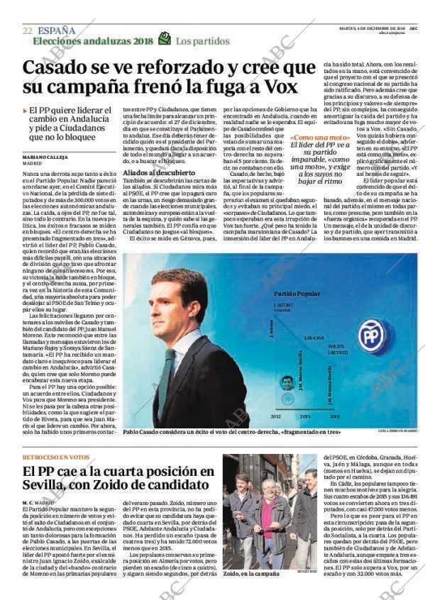 ABC MADRID 04-12-2018 página 22