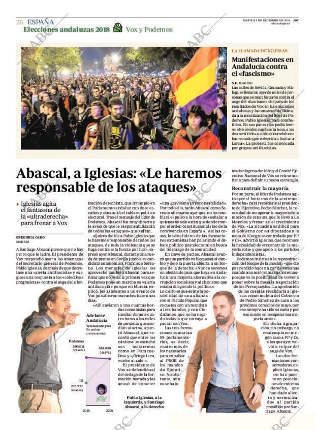 ABC MADRID 04-12-2018 página 26