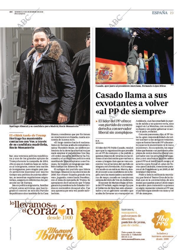 ABC MADRID 09-12-2018 página 19