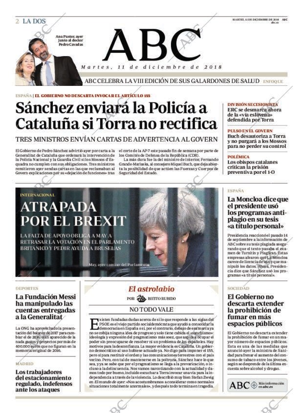 ABC MADRID 11-12-2018 página 2