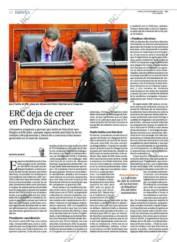 ABC MADRID 17-12-2018 página 18