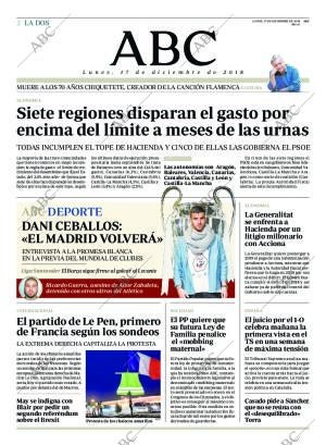 ABC MADRID 17-12-2018 página 2