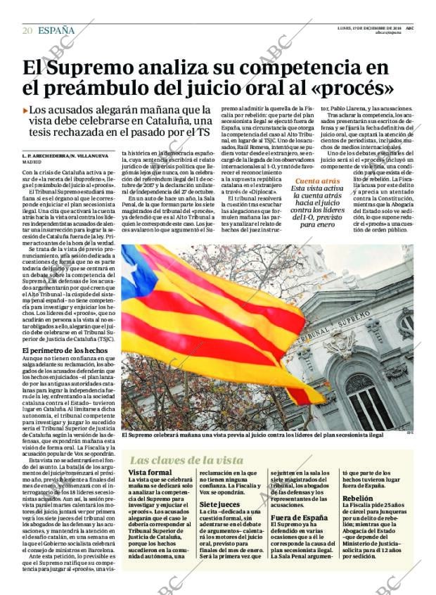 ABC MADRID 17-12-2018 página 20